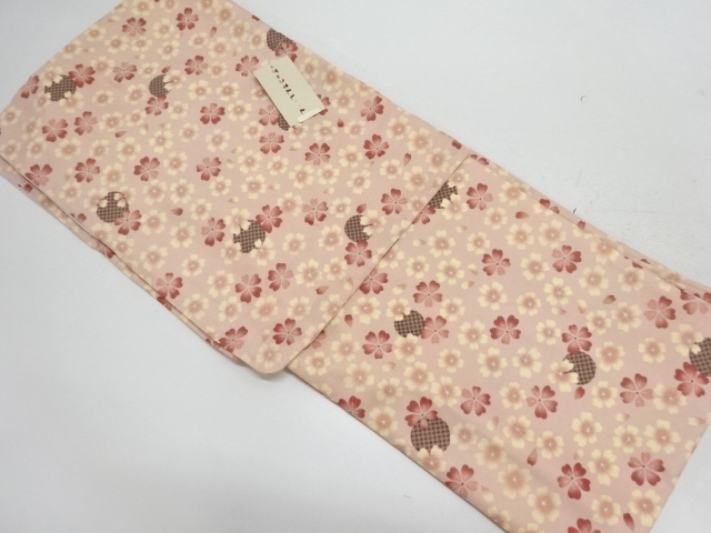 JAPANESE KIMONO / KOMON / UNUSED / FLOWER
